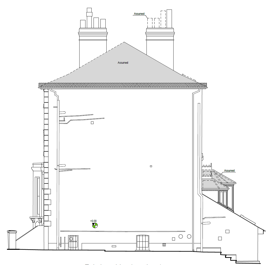 08_Existing side elevation 1